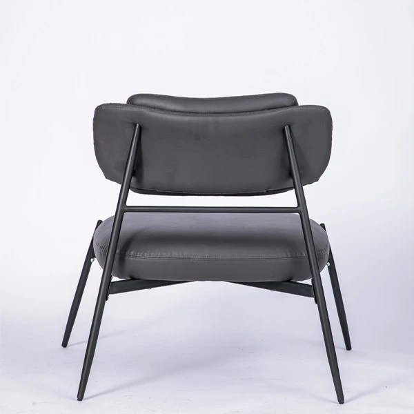 Stylished Designed Accent Chair PU Cover Ant Shape Metal Chair